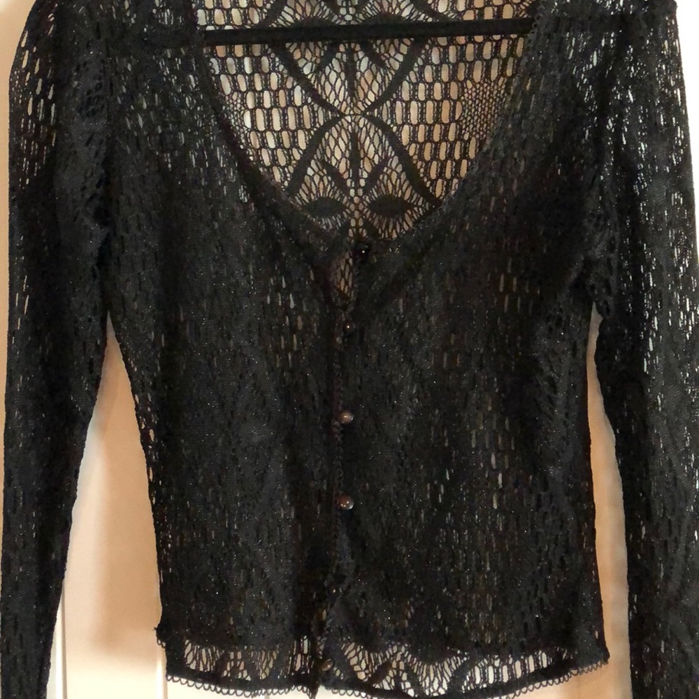 Betsey Johnson vintage lace cardigan